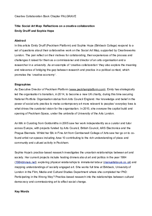 (DOC) Social Art Map: Reflections on a Creative Collaboration