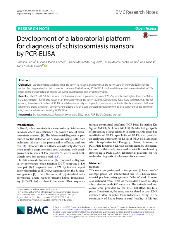 (PDF) Development of a laboratorial platform for diagnosis of ...