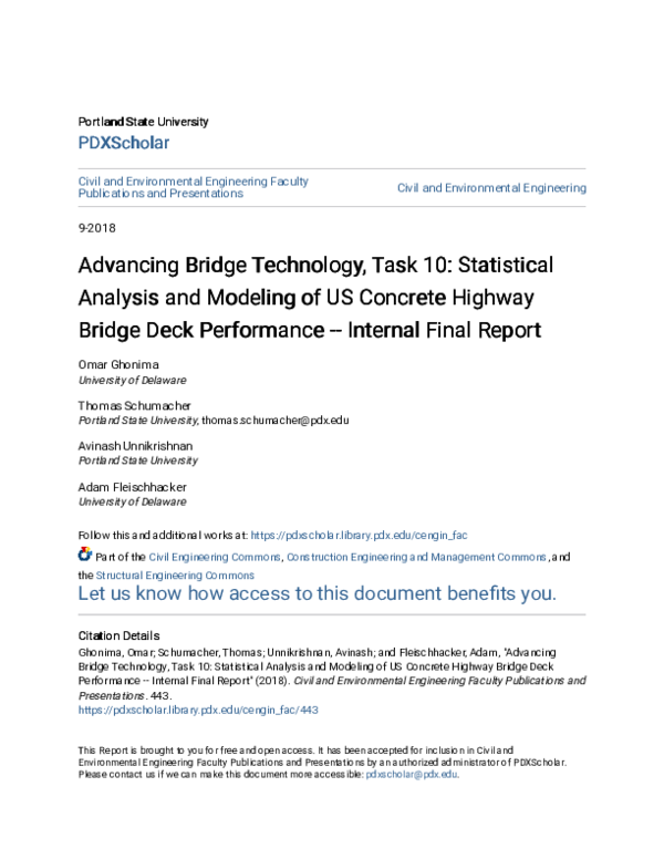  pdf advancing bridge technology task 10 statistical analysis and