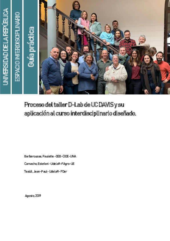 (PDF) Proceso del taller DLab de UC DAVIS y su aplicación al curso
