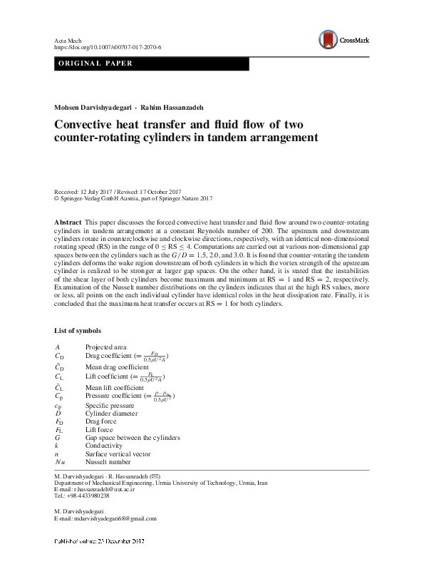 (PDF) Convective heat transfer and fluid flow of two counter-rotating ...