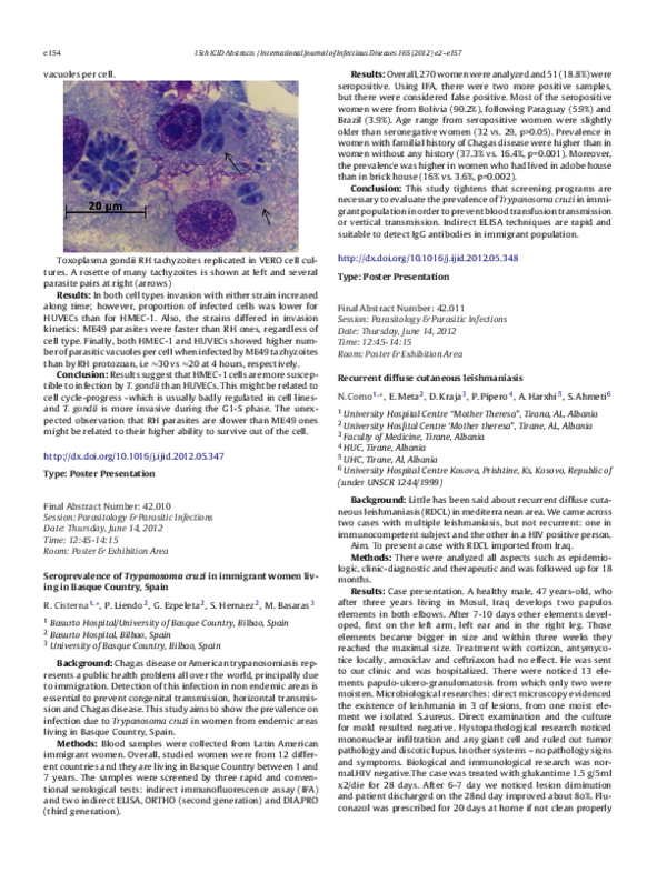 (PDF) Recurrent diffuse cutaneous leishmaniasis