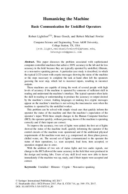 (PDF) Humanizing the Machine | Bruce Gooch - Academia.edu