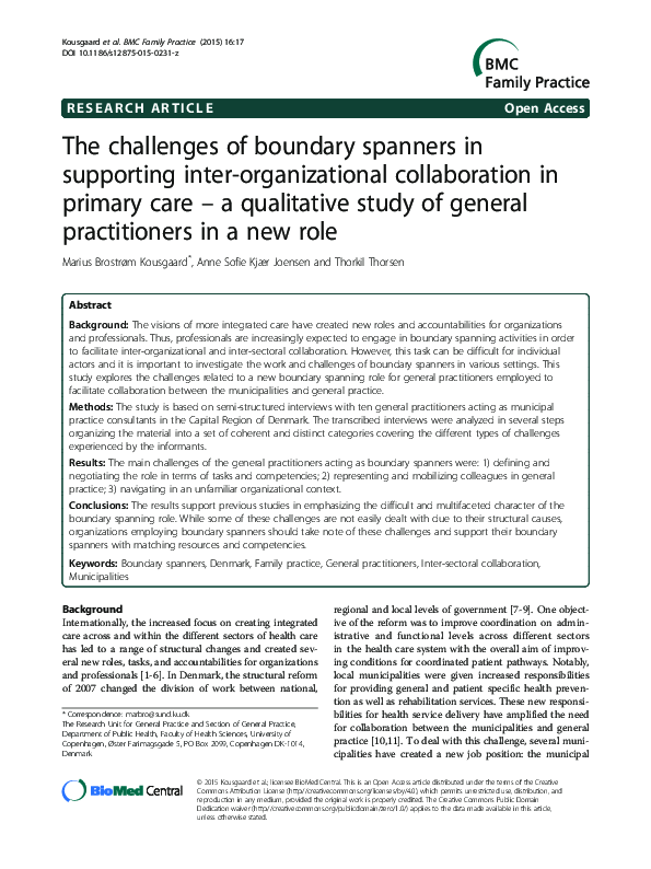 (PDF) The challenges of boundary spanners in supporting inter ...