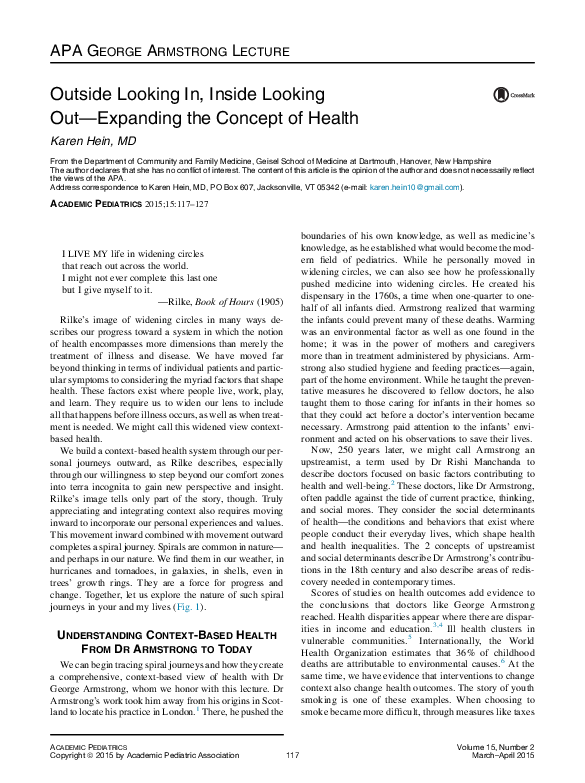 (PDF) Outside looking in, inside looking outexpanding the concept of