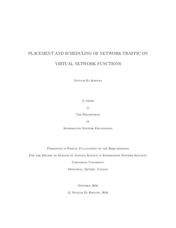 (PDF) Placement and Scheduling of Network Traffic on Virtual Network ...