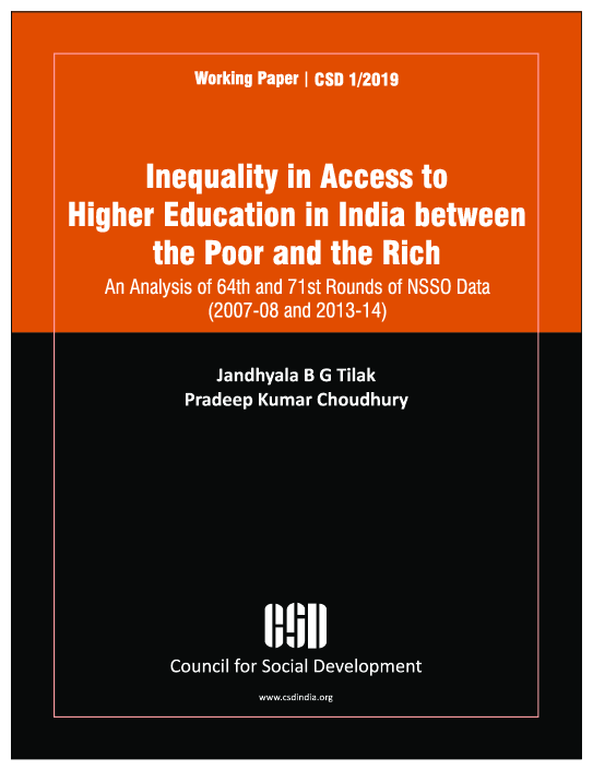 (PDF) Inequality in Access to Higher Education in India between the ...