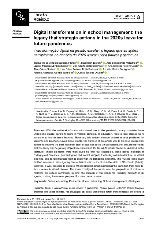 (PDF) Digital Transformation in School Management: The Legacy that ...