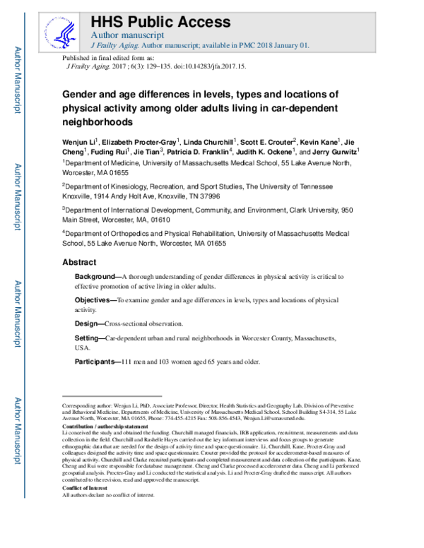 (PDF) Gender and Age Differences in Levels, Types and Locations of ...