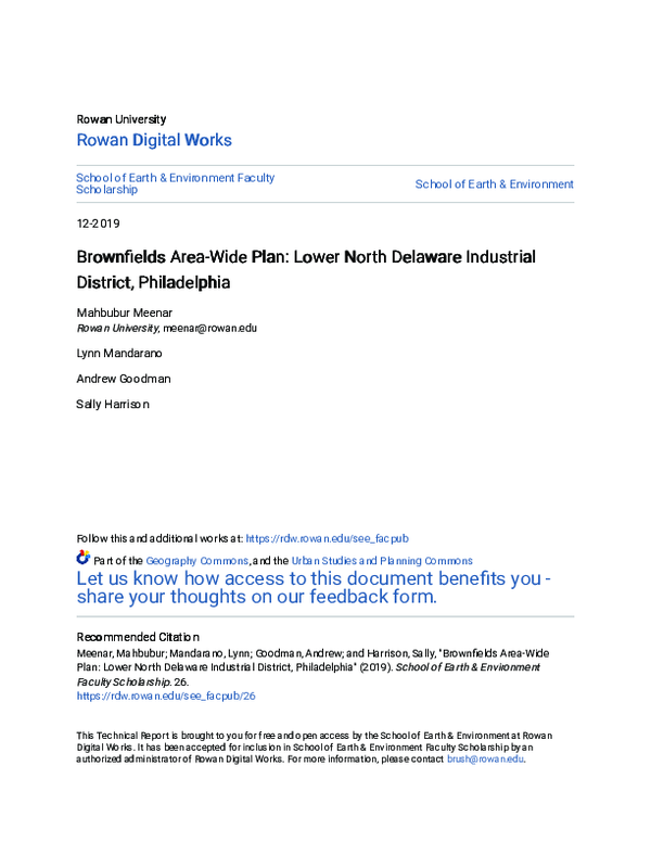 (PDF) Brownfields Area-Wide Plan: Lower North Delaware Industrial ...