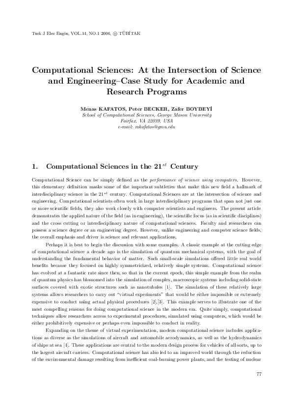(PDF) Computational Sciences: At the Intersection of Science and ...