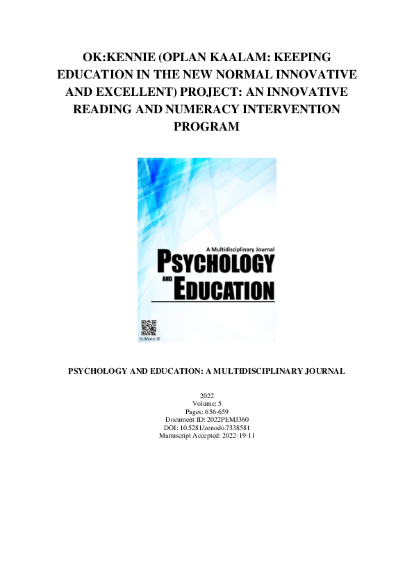 (PDF) OK:KENNIE (Oplan Kaalam: Keeping Education in the New Normal ...