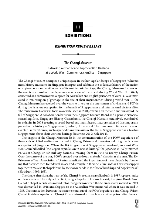 (PDF) Exhibition Review Essays and Exhibition Reviews