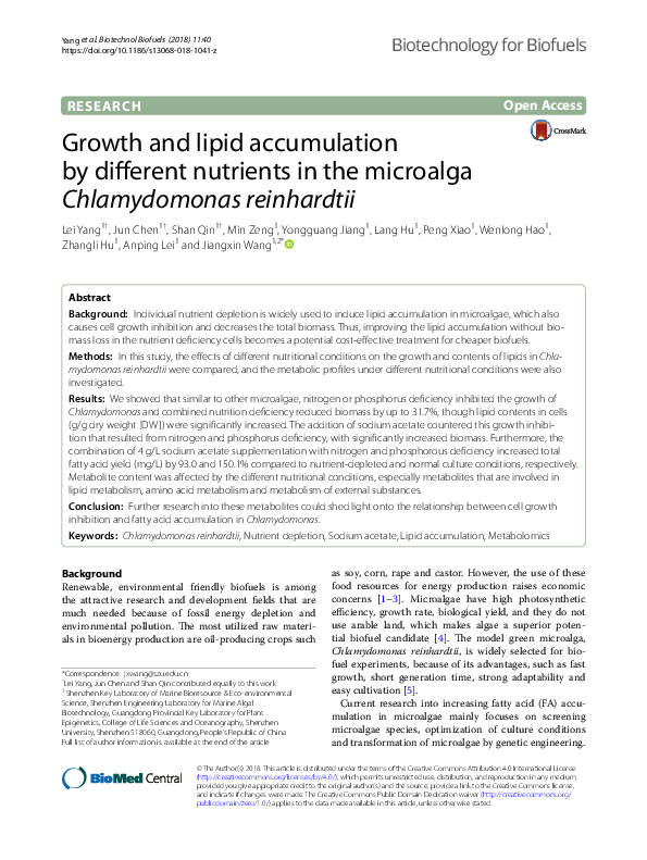 (PDF) {"__content__"=>"Growth and lipid accumulation by different ...