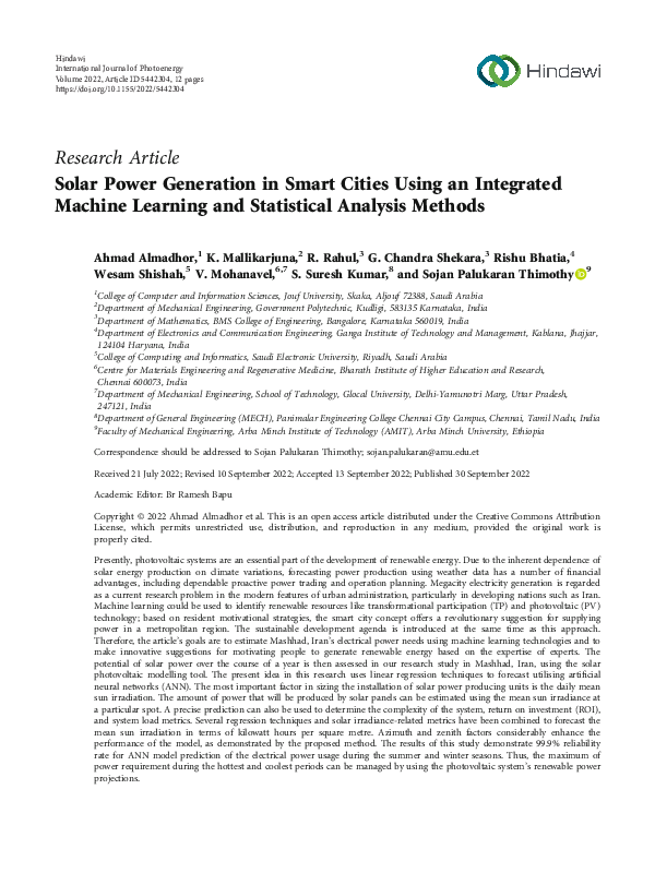 (PDF) Solar Power Generation in Smart Cities Using an Integrated ...