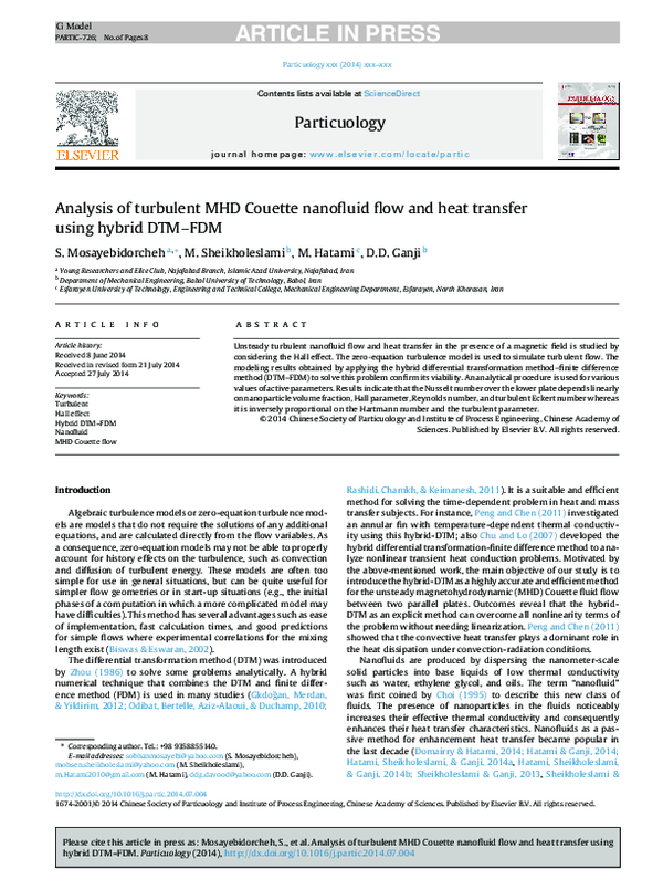 (PDF) Analysis of turbulent MHD Couette nanofluid flow and heat ...