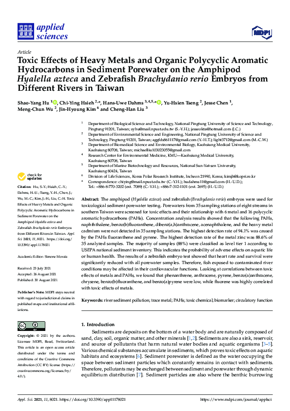 Image showcasing (PDF) Toxic Effects of Heavy Metals and Organic Polycyclic Aromatic ...