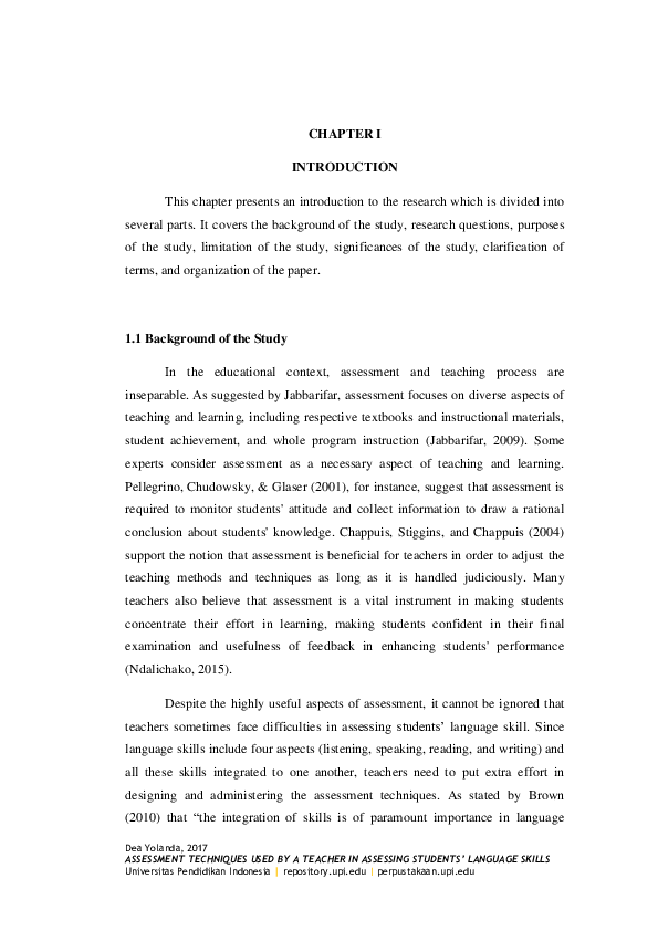 (PDF) Assessment Techniques Used by a Teacher in Assessing Students ...