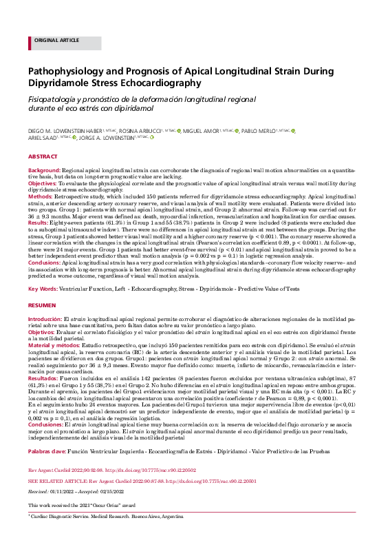 (PDF) Pathophysiology and Prognosis of Apical Longitudinal Strain ...