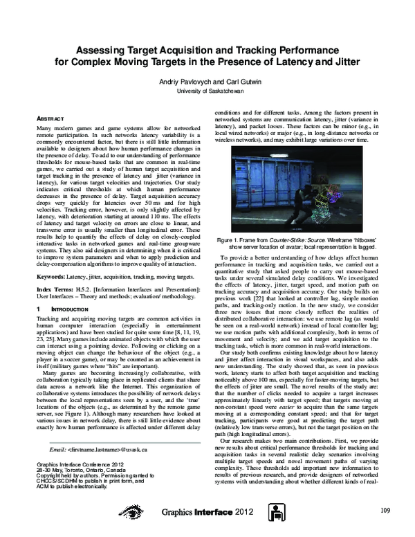 (PDF) Assessing target acquisition and tracking performance for complex ...