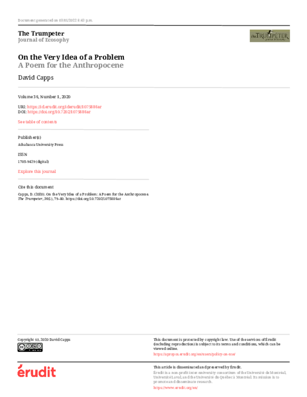(PDF) On the Very Idea of a Problem