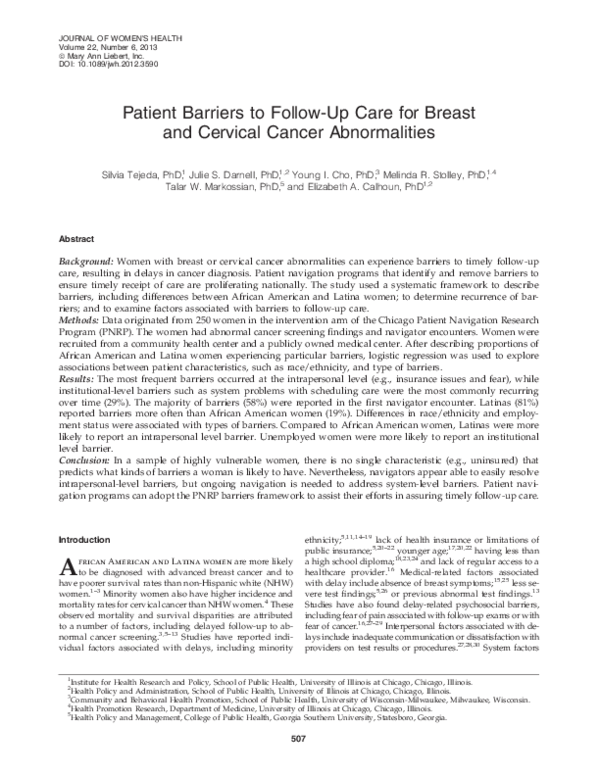 pdf-patient-barriers-to-follow-up-care-for-breast-and-cervical-cancer
