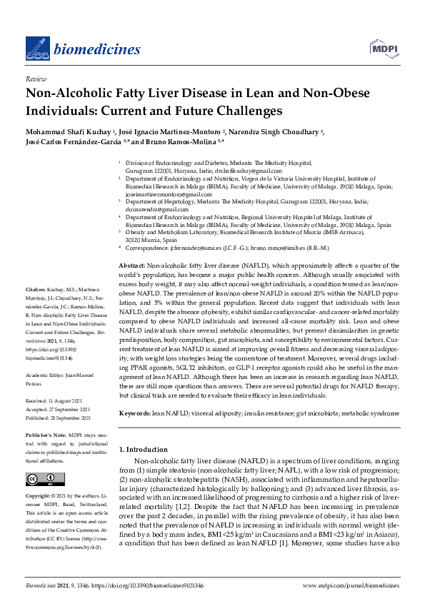 (PDF) Non-Alcoholic Fatty Liver Disease in Lean and Non-Obese ...