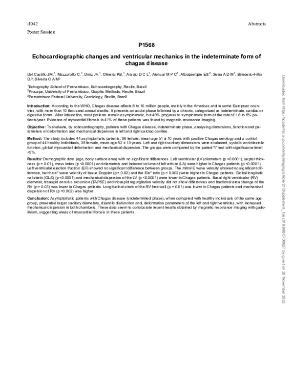 (PDF) P1568 Echocardiographic changes and ventricular mechanics in the ...