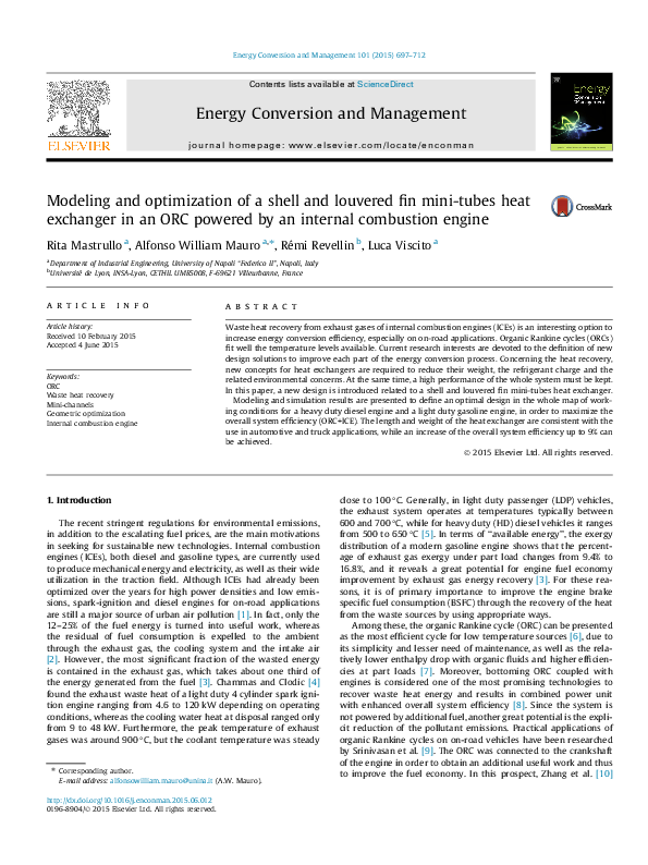 (PDF) Modeling and optimization of a shell and louvered fin mini-tubes ...