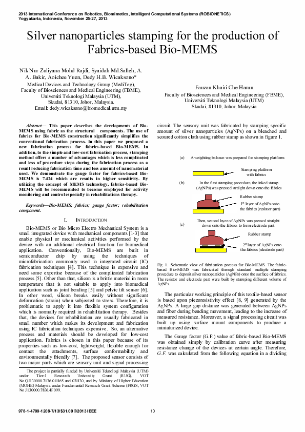 (PDF) Silver nanoparticles stamping for the production of fabrics-based ...