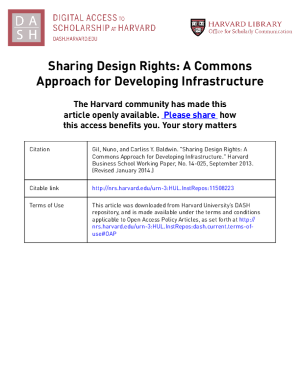 (PDF) Sharing Design Rights: A Commons Approach for Developing ...
