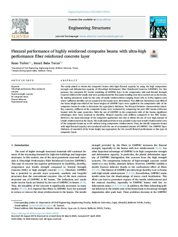 (PDF) Flexural performance of highly reinforced composite beams with ...