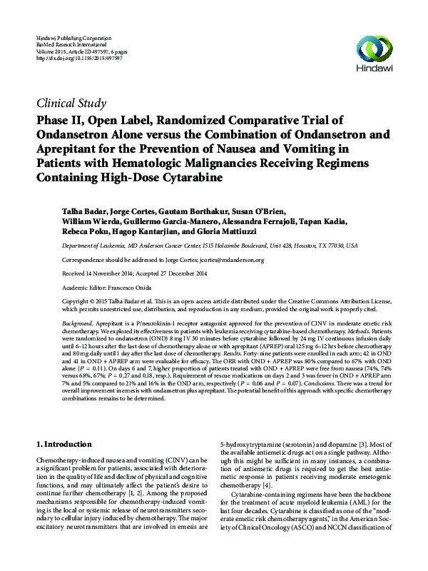 (PDF) Clinical Study Phase II, Open Label, Randomized Comparative Trial ...