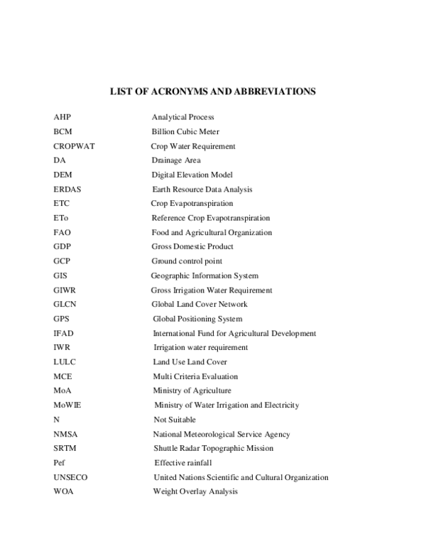 (PDF) ASSESSMENT OF LAND SUITABILITY AND IRRIGATION WATER POTENTIAL, IN ...
