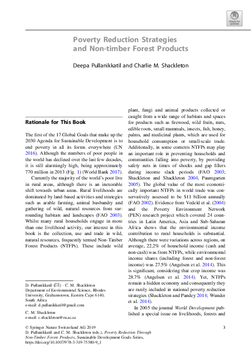 (PDF) Poverty Reduction Strategies and Non-timber Forest Products