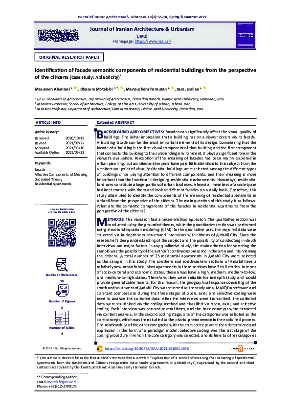 (PDF) Identification of facade semantic components of residential ...