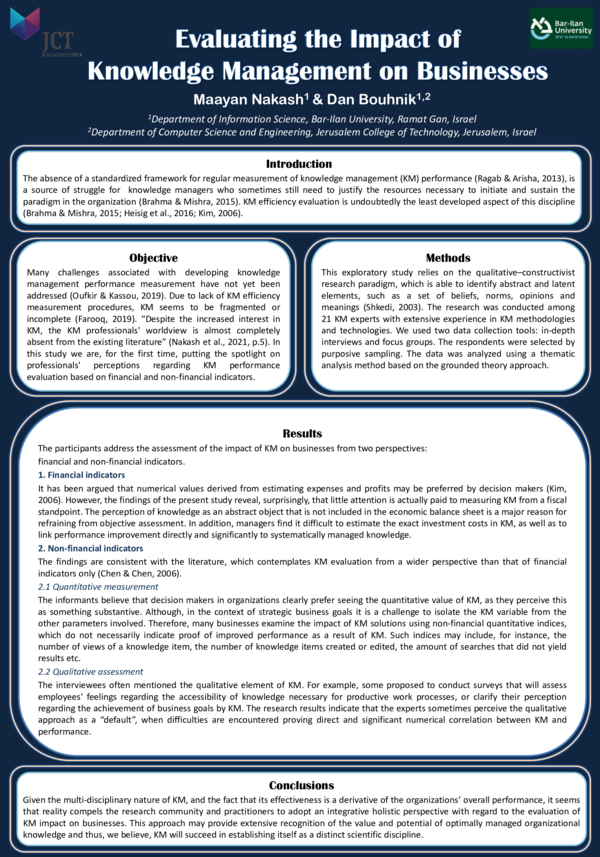(PDF) Evaluating the Impact of Knowledge Management on Businesses