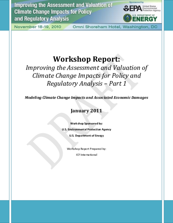 (PDF) Improving the assessment and valuation of climate change impacts ...