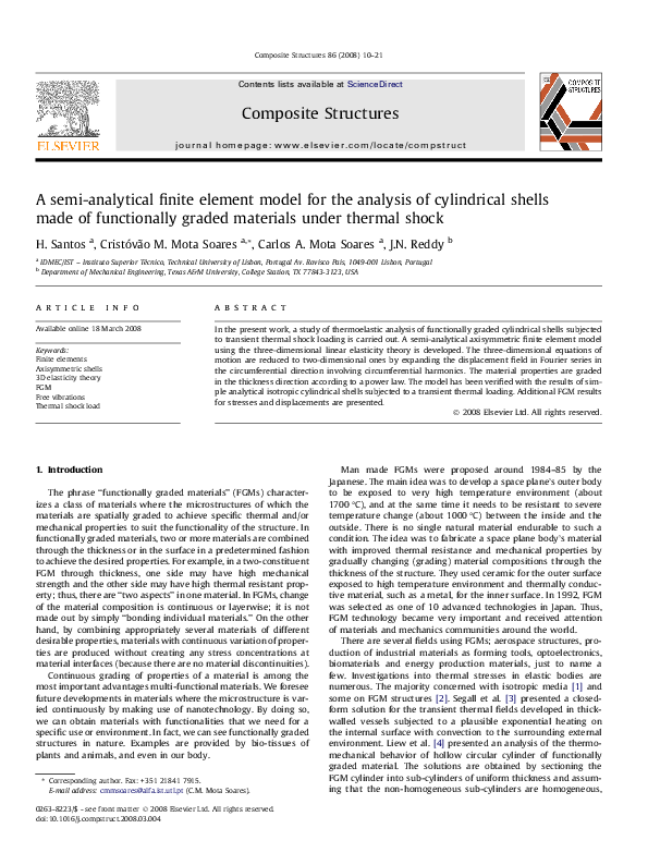 (PDF) A semi-analytical finite element model for the analysis of ...