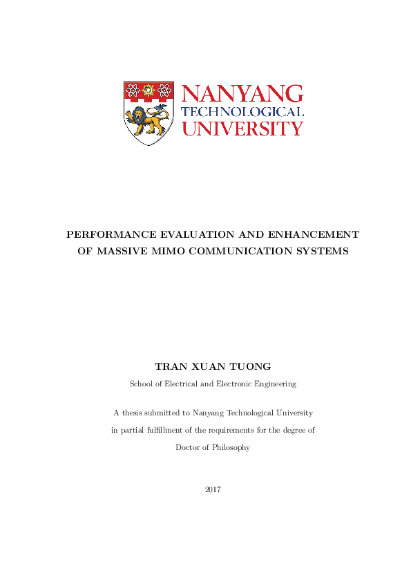 (PDF) Performance evaluation and enhancement of massive MIMO ...
