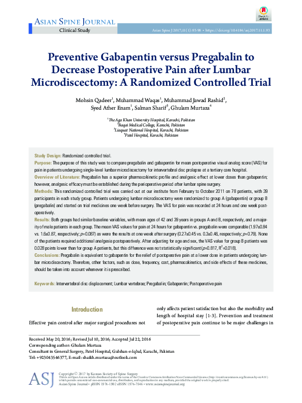 gabapentin vs pregabalin pain