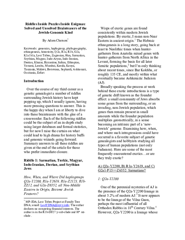 (PDF) Riddles Inside Puzzles Inside Enigmas: Solved and Unsolved ...