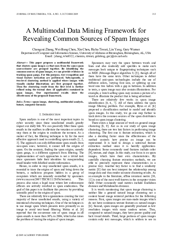(PDF) A Multimodal Data Mining Framework for Revealing Common Sources ...