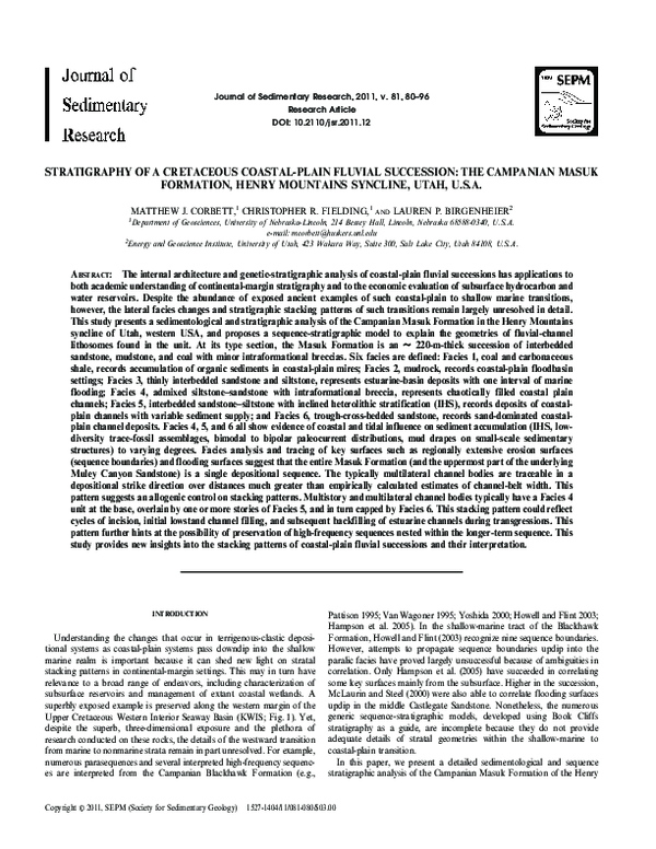 (PDF) Mechanisms Controlling the Clustering of Fluvial Channels and the ...