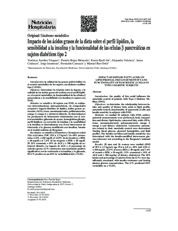 (PDF) [Impact of Dietary Fatty Acids on Lipid Profile, Insulin ...