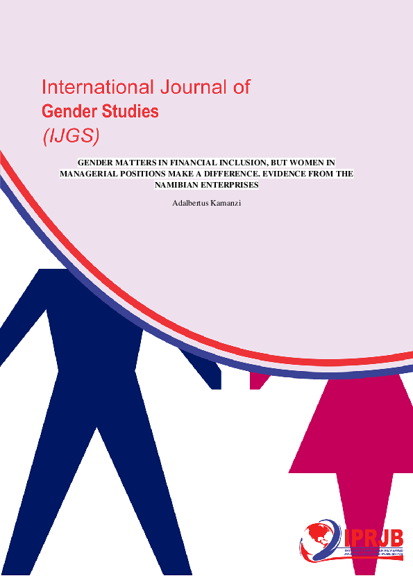 (PDF) Gender Matters in Financial Inclusion, but Women in Managerial ...