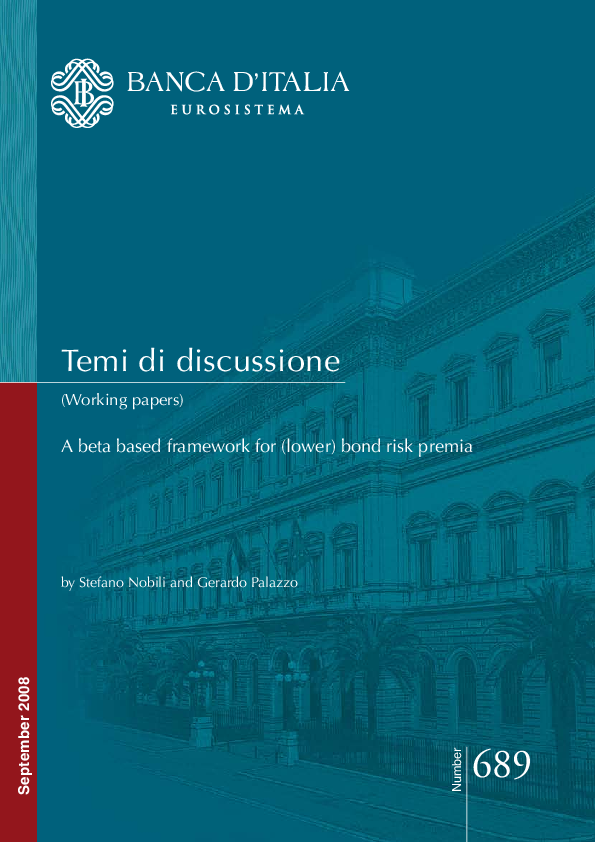 (PDF) A Beta Based Framework for (Lower) Bond Risk Premia