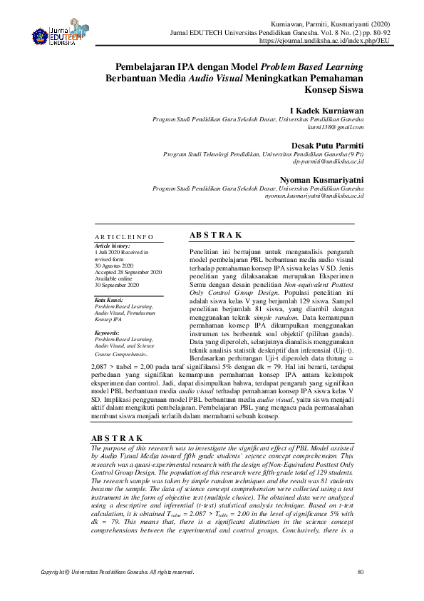 pdf pembelajaran ipa dengan model problem based learning berbantuan