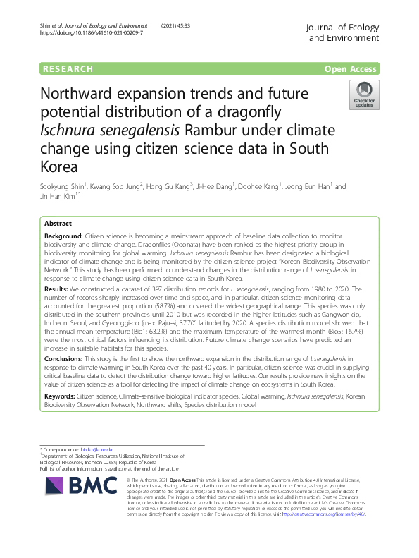 (PDF) Northward expansion trends and future potential distribution of a ...