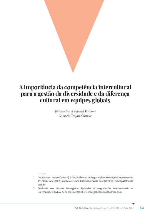 (PDF) A importância da competência intercultural para a gestão da ...